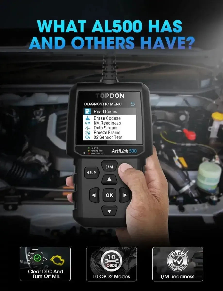 Topdon ArtiLink AL500 | Czytnik kodów błędów | Samochód