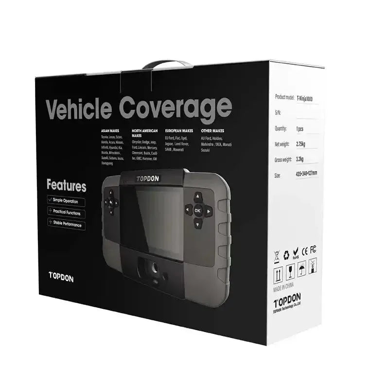 Topdon T-Ninja 1000 | Programator kluczy | Samochód