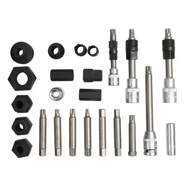 VT01404 Zestaw dynamo/wolnobiegu 22-częściowy