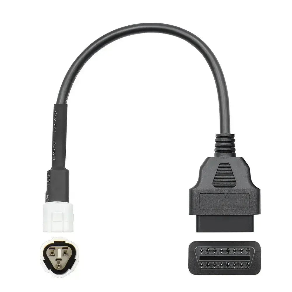 Yamaha 3-pins OBD – 16-pins OBD2 Kabel adapter | Motocykl