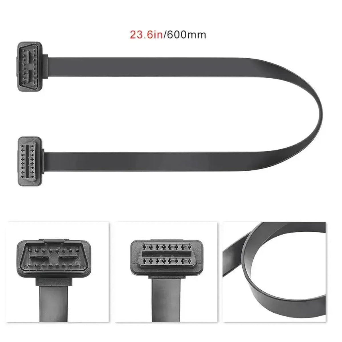 16-pinowy płaski kabel przedłużający OBD2 (60 cm) | Interfejs