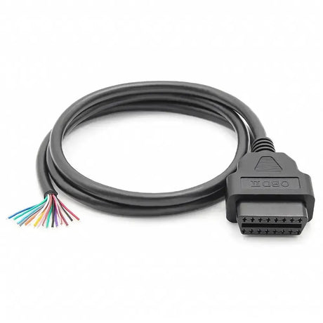 16-pinowa port OBD2 (gniazdo) z 16 otwartymi końcówkami kabli – 100 cm