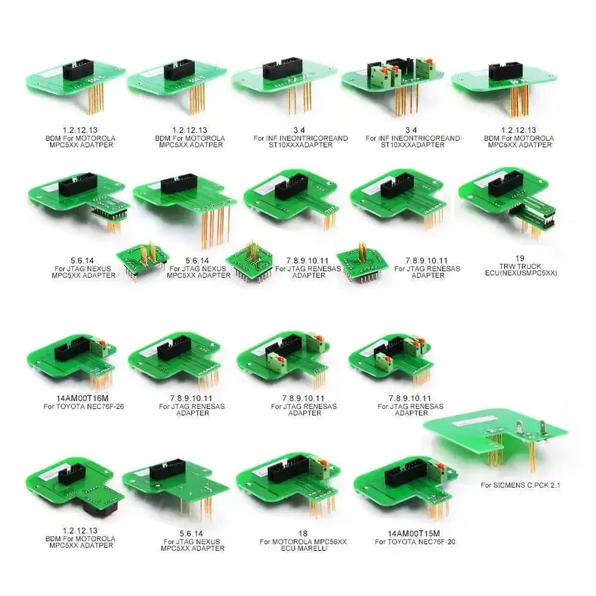 Zestaw adapterów (22-części) do programowania ECU | Akcesoria