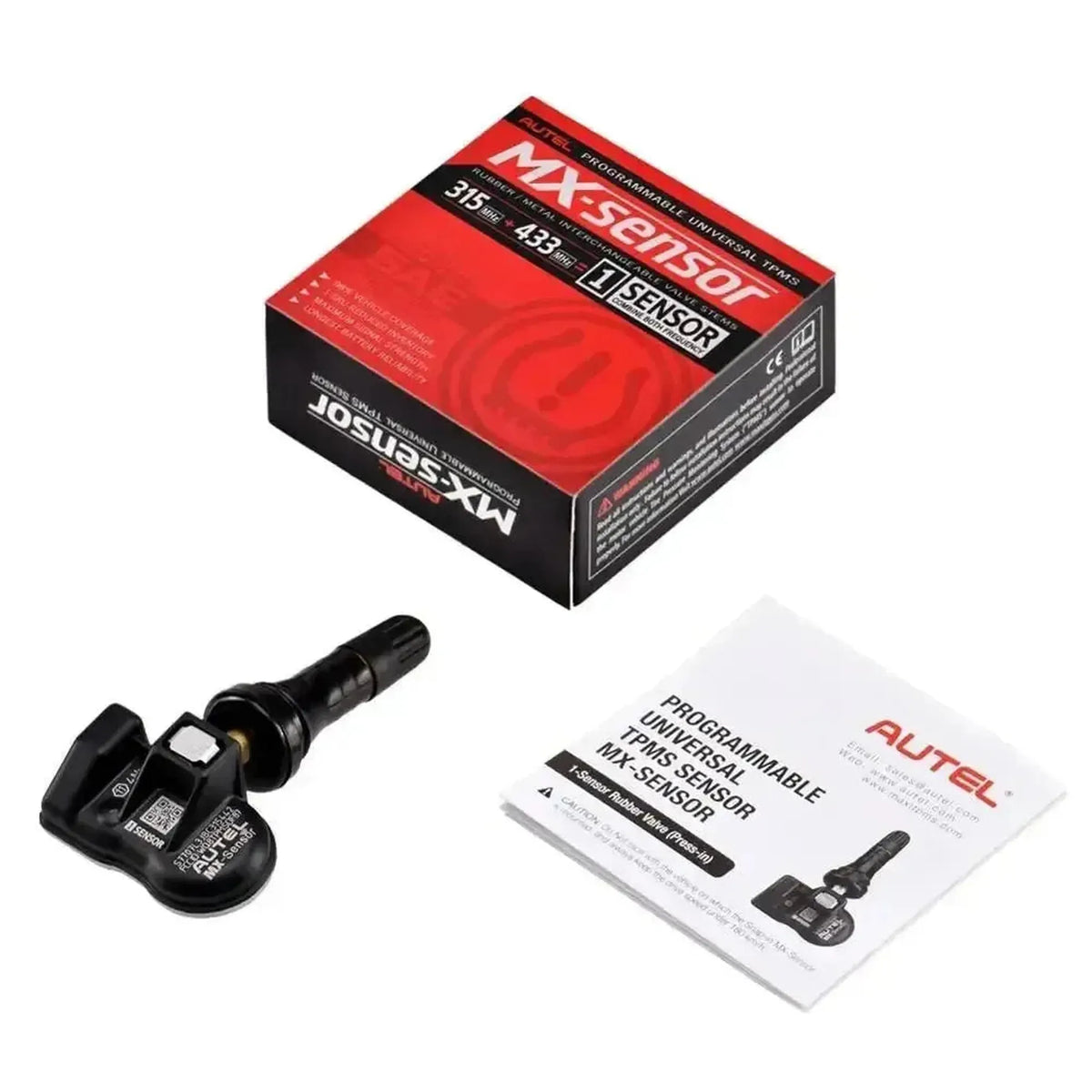 Autel MX-Sensor 315MHz+433MHz (Rubber) | Czujnik TPMS (Press-in)