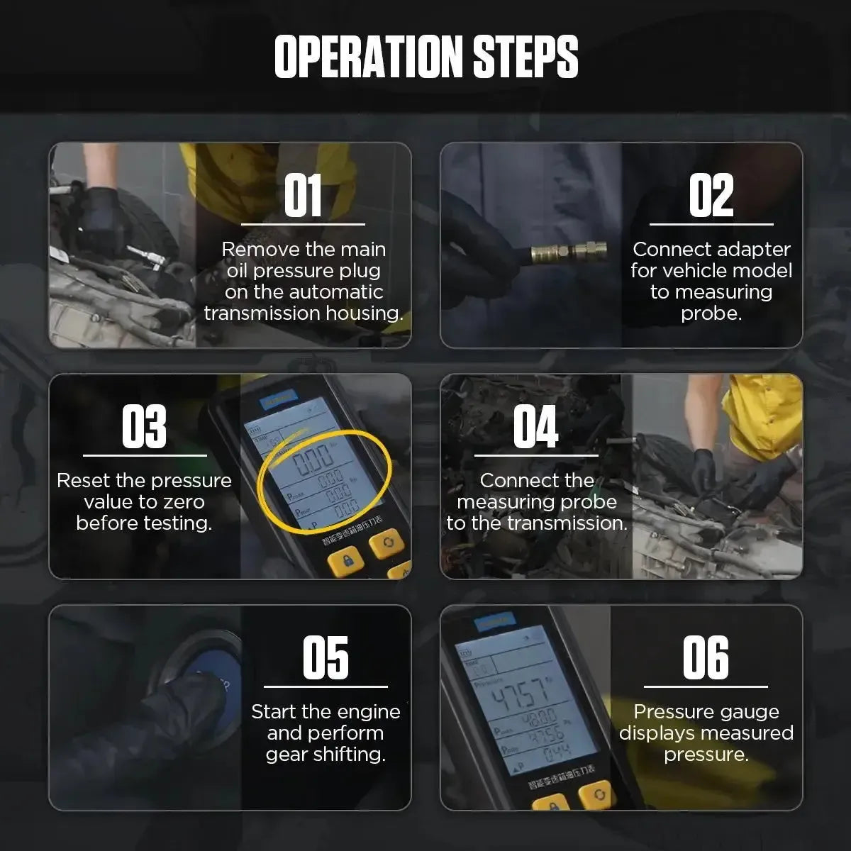 Autool PT650 | Tester ciśnienia oleju w skrzyni biegów