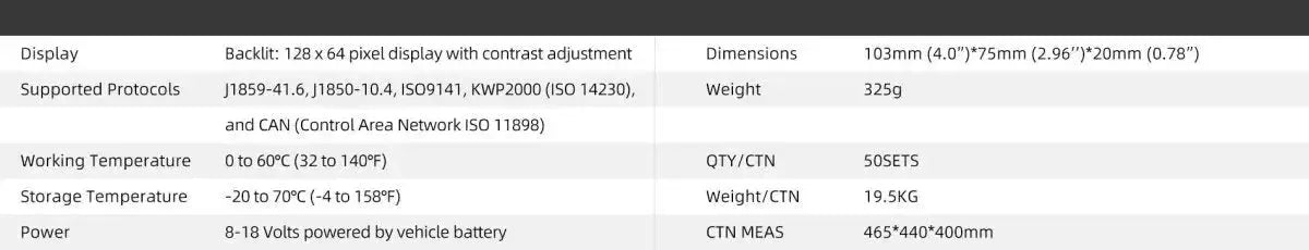 Foxwell NT200E | Foutcodelezer | Samochód