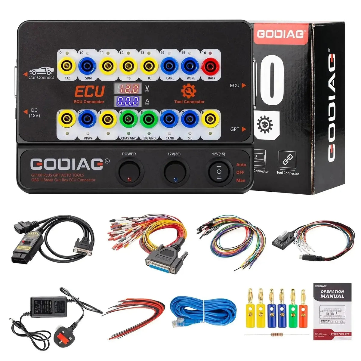 GoDiag GT100 Plus | Skrzynka diagnostyczna | Akcesoria