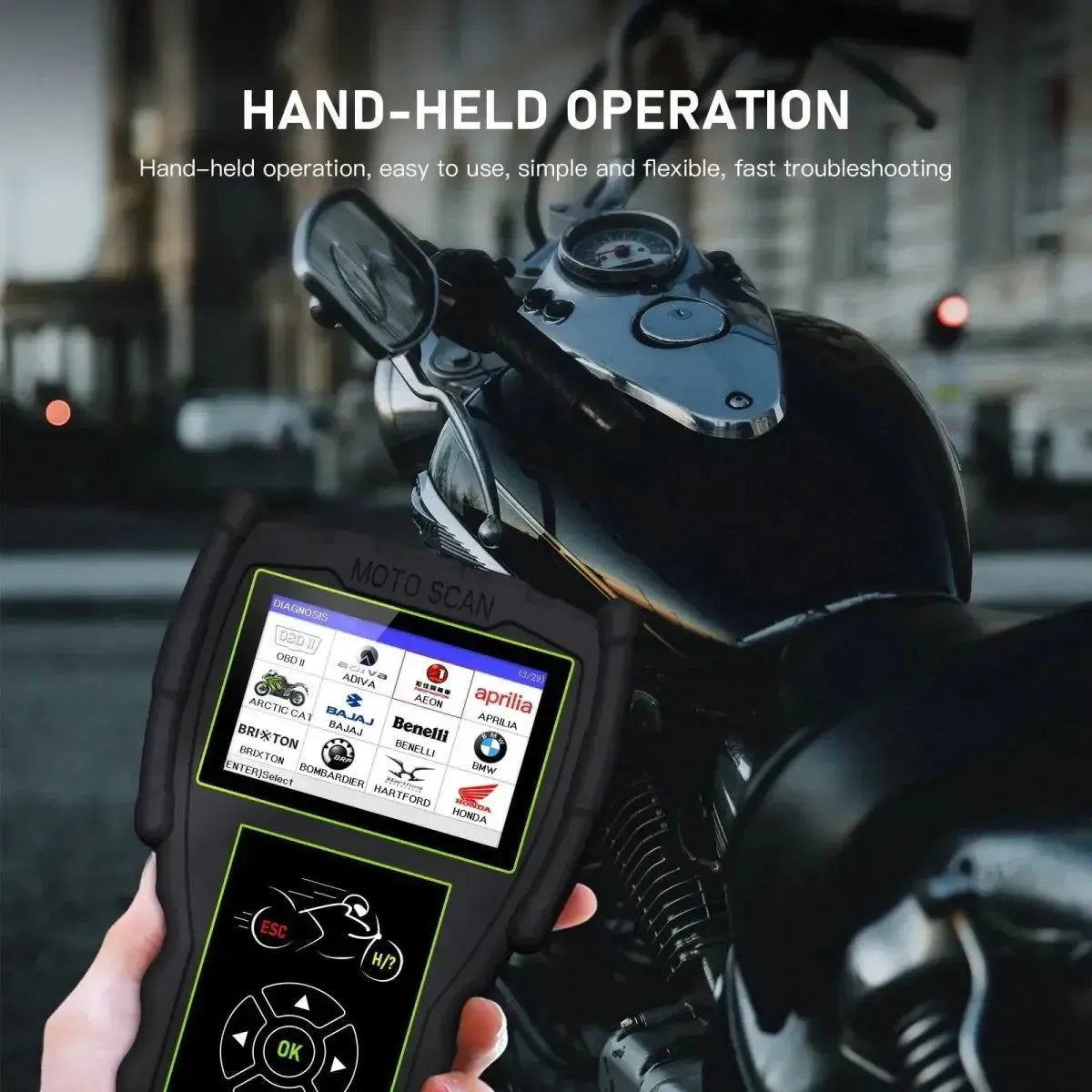 JDiag M100 Pro Pełny Tester diagnostyczny Motocykl