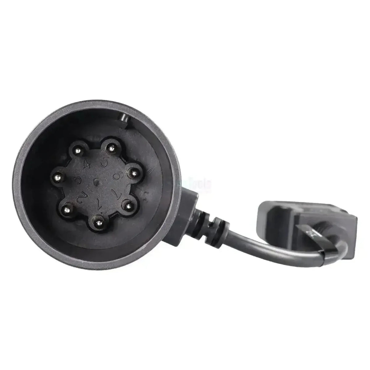Jaltest (JDC110A) | 7+7-pins (CAN ISO 7638-1) - 16-pins OBD2 Adapter | Przyczepa
