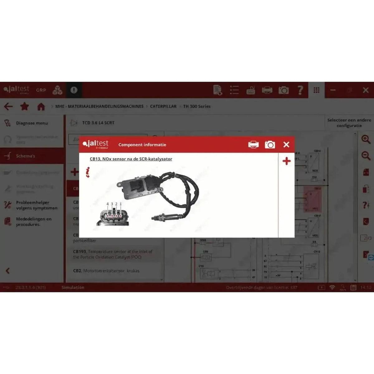 Urządzenie diagnostyczne Jaltest MHE (Material Handling Equipment)