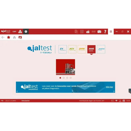 Urządzenie diagnostyczne Jaltest MHE (Material Handling Equipment)