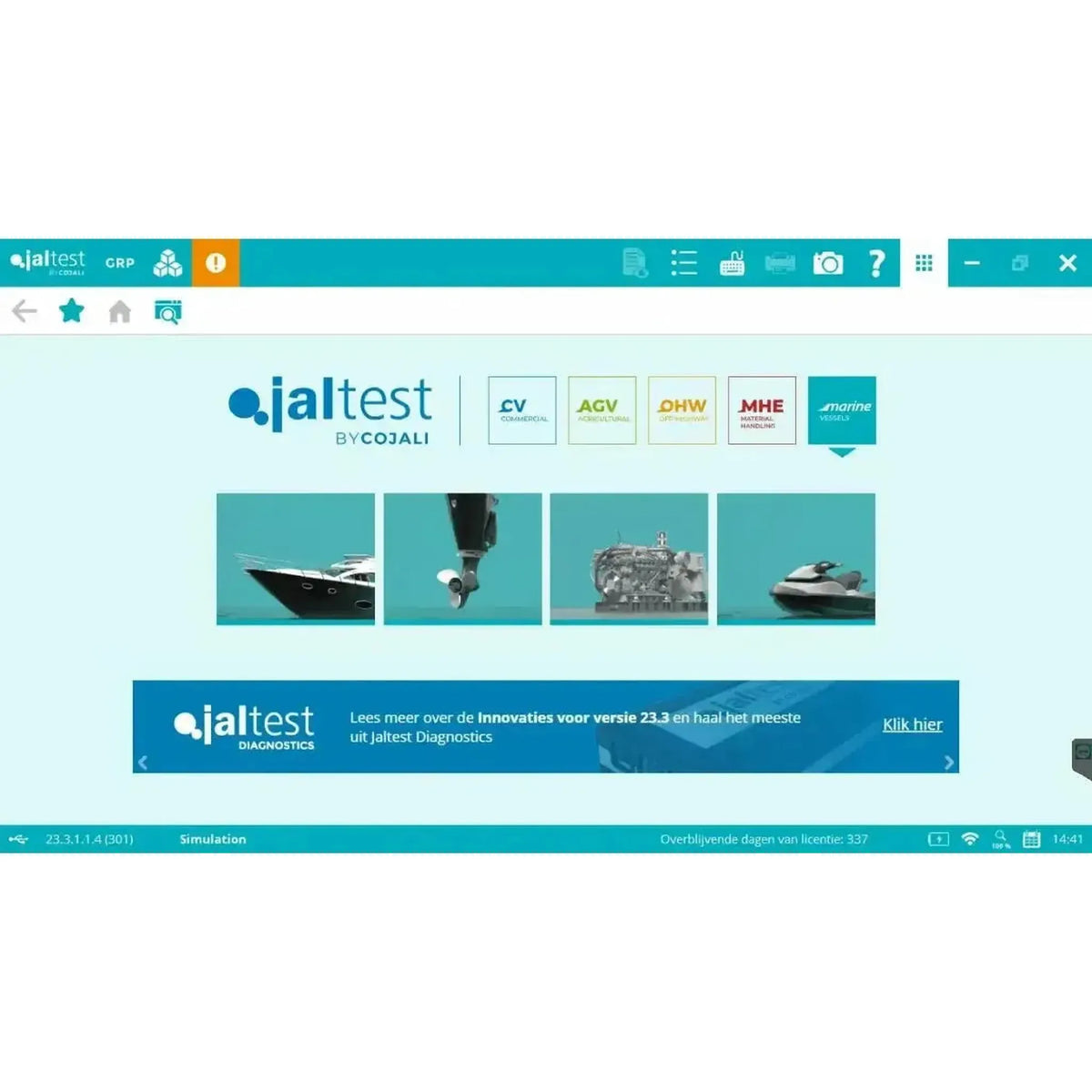 Jaltest Marine (Buitenboord) Uitleesapparaat
