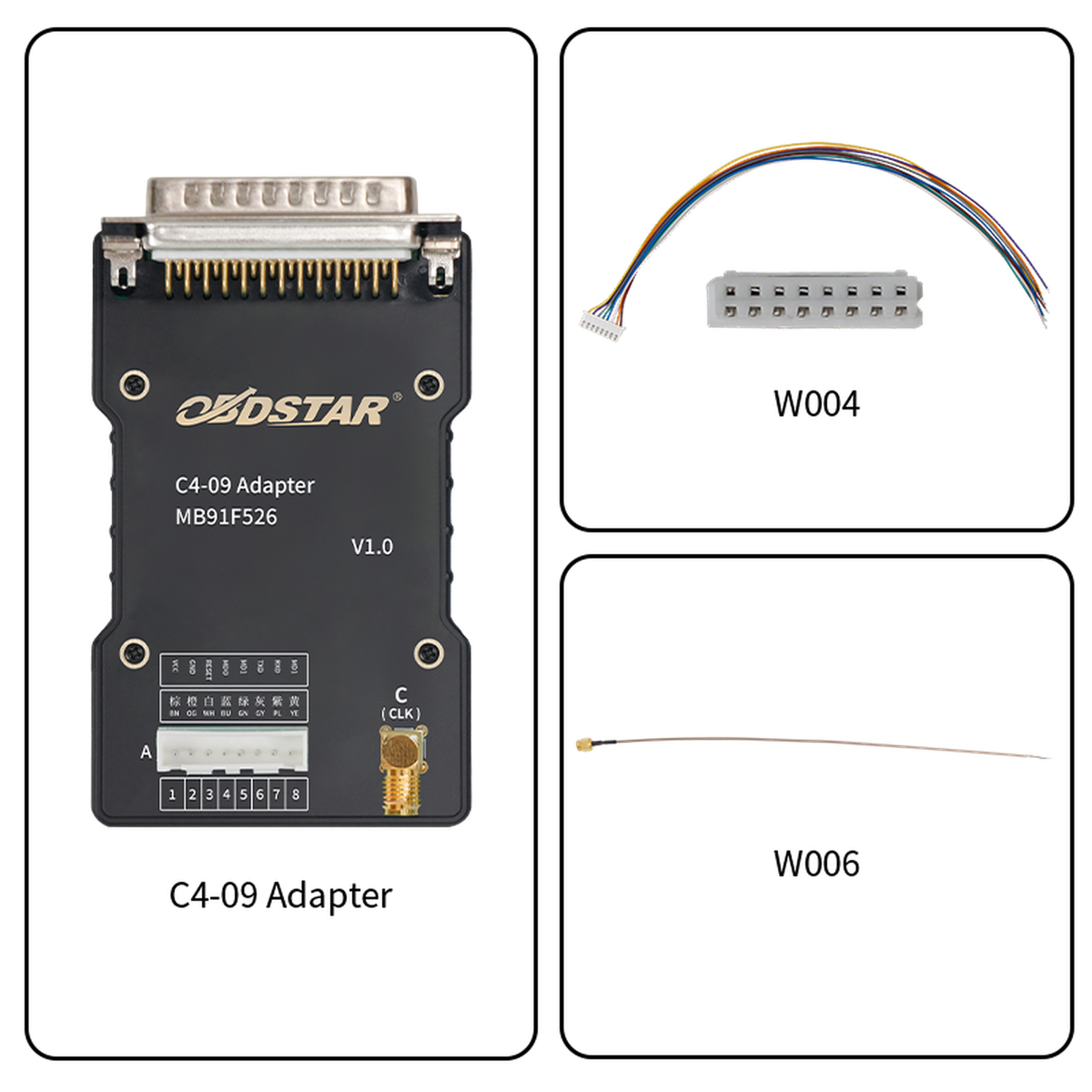 OBDSTAR (C4-09) | Zestaw adapterów (MB91F526) | Akcesoria