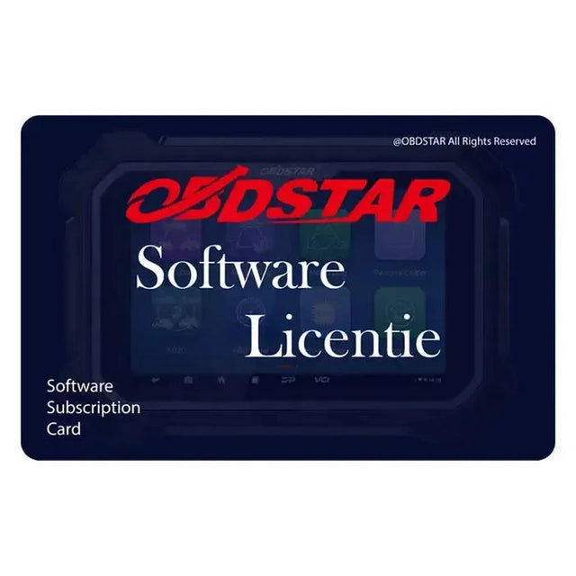 OBDSTAR ECU Master Configuratie B Update-licentie