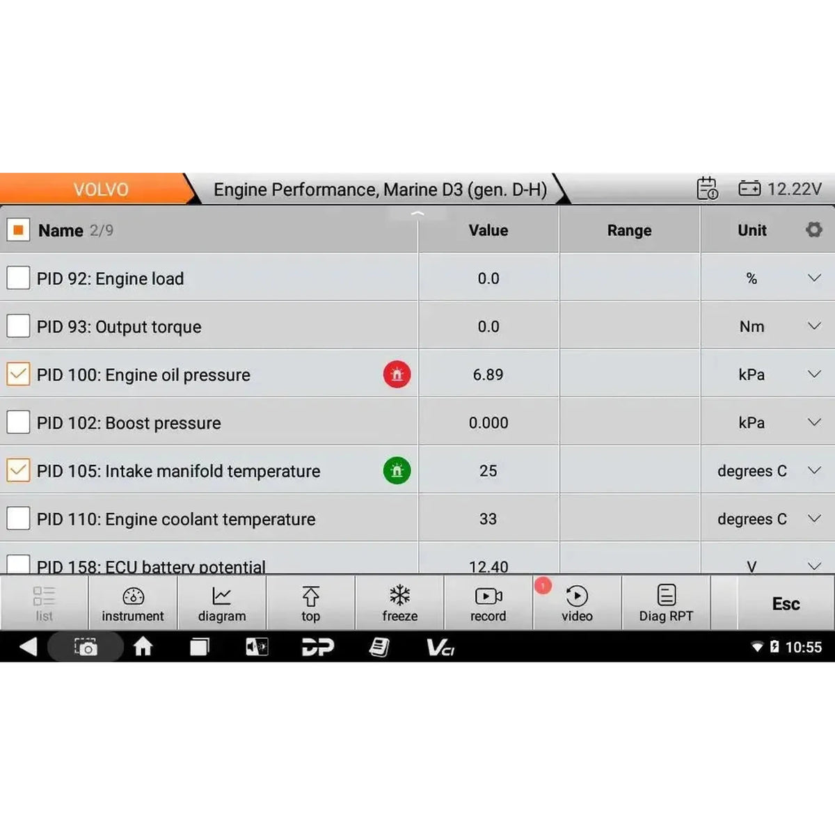 OBDSTAR IScan Pro Volvo (Marine) | Urządzenie diagnostyczne | Motorówka