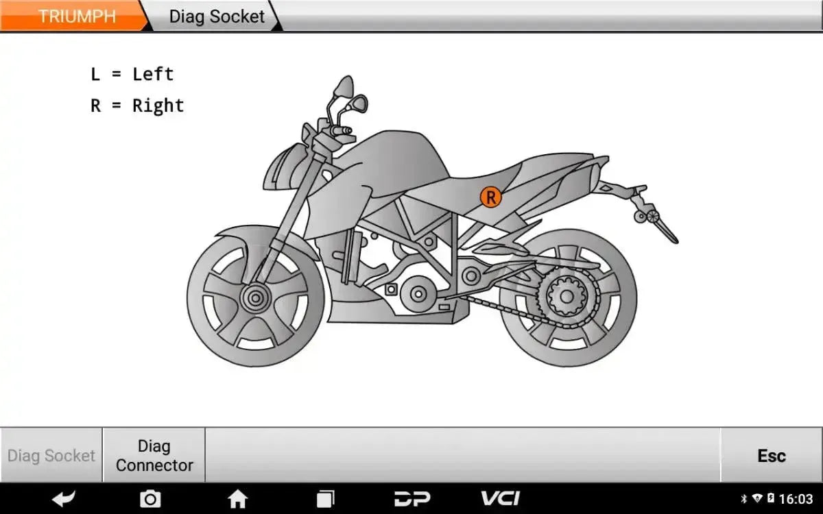 OBDSTAR IScan Triumph Motocykl Tester diagnostyczny