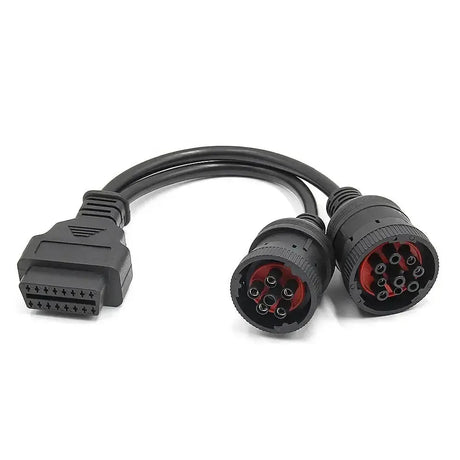 Uniwersalny 6-pinowy J1708 + 9-pinowy J1939 - 16-pinowy OBD2 Kabel adapter do pojazdów użytkowych i roboczych