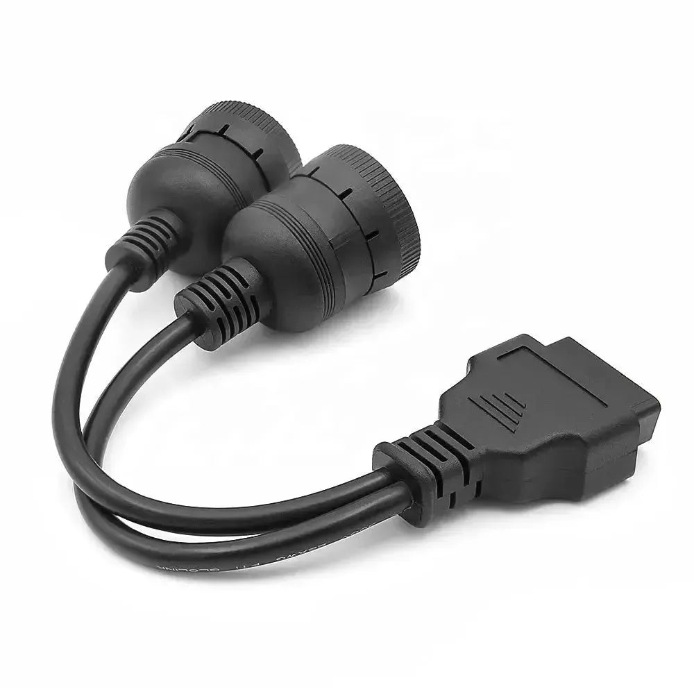 Uniwersalny 6-pinowy J1708 + 9-pinowy J1939 - 16-pinowy OBD2 Kabel adapter do pojazdów użytkowych i roboczych