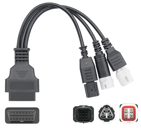 Honda/Yamaha 3+4+6-pinowy - 16-pinowy OBD2 Kabel adapter | Motocykl