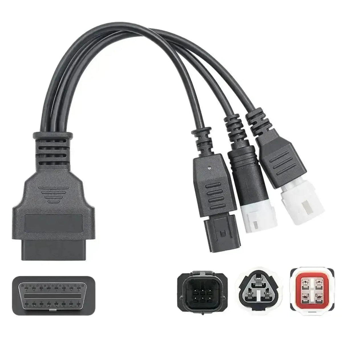 Kabel przejściowy Yamaha 3+4+6-pin - 16-pin OBD2 | Motocykl