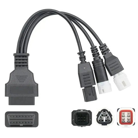 Kabel przejściowy Yamaha 3+4+6-pin - 16-pin OBD2 | Motocykl