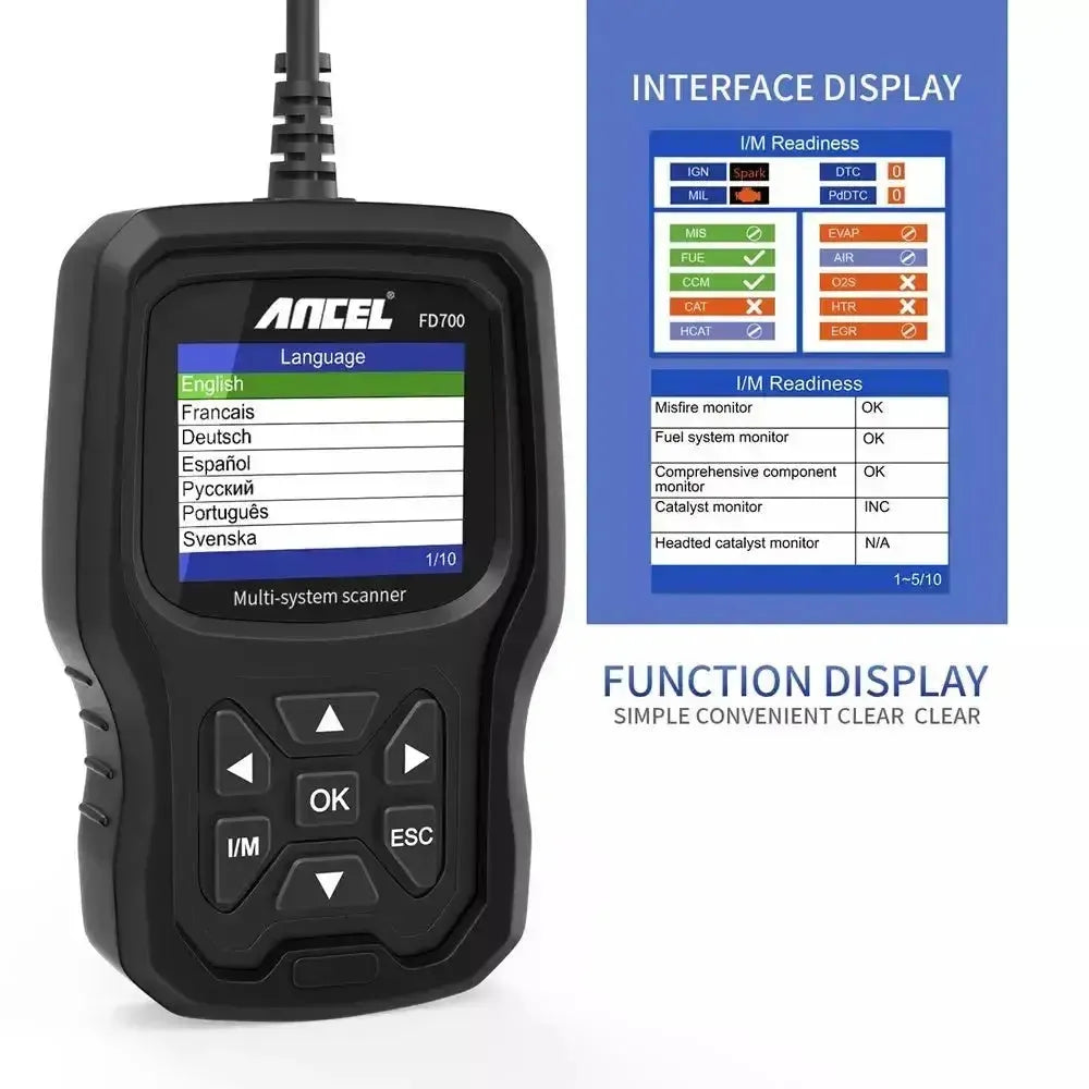 Ancel FD700 Samochód Tester diagnostyczny