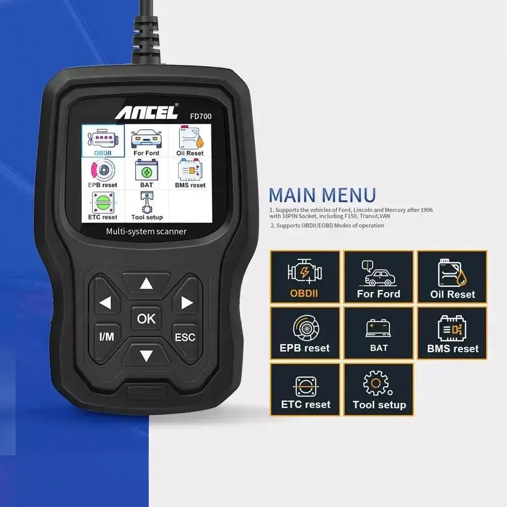 Ancel FD700 Samochód Tester diagnostyczny