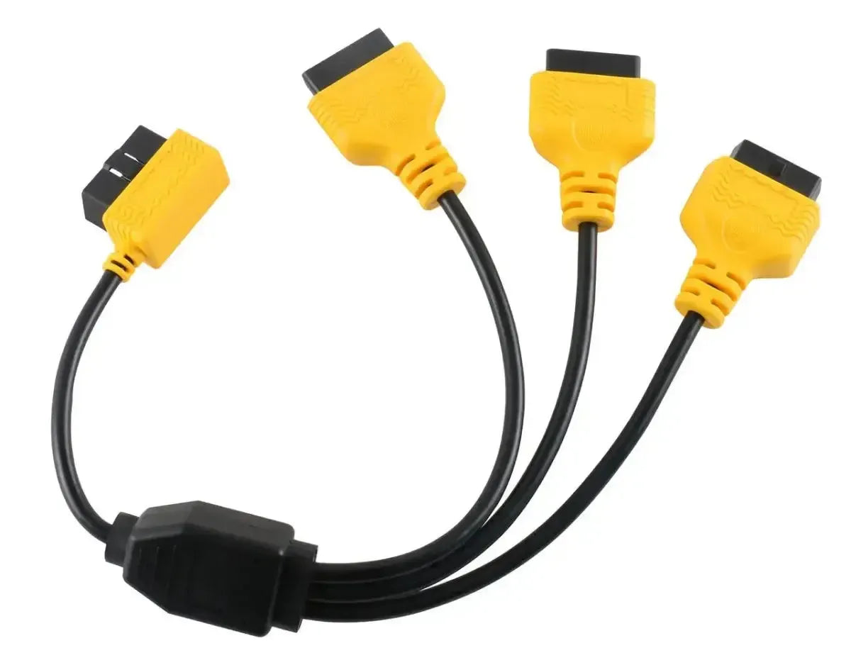 Autool 16 Pinów OBD2 Przedłużacz - Kabel rozdzielający 3-częściowy 50 cm