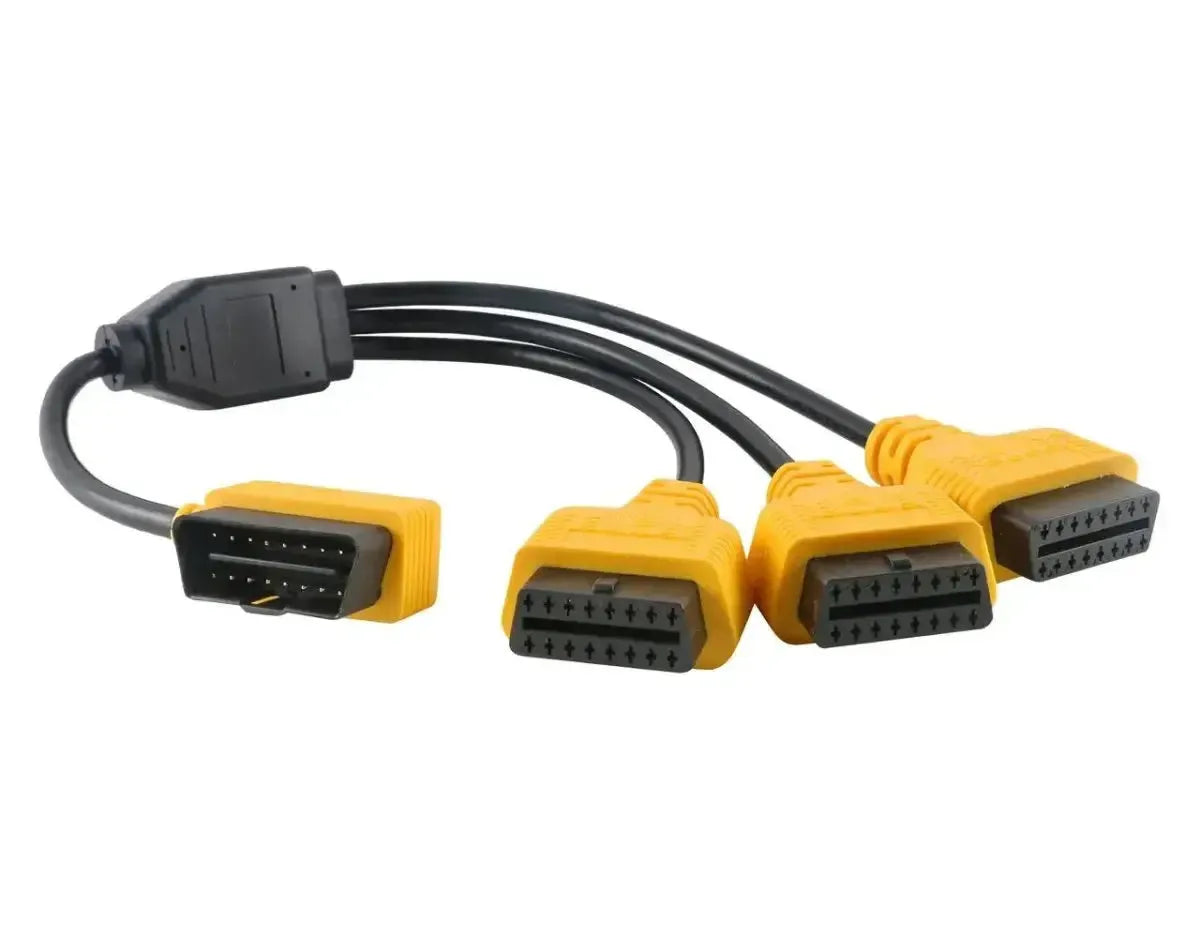 Autool 16 Pinów OBD2 Przedłużacz - Kabel rozdzielający 3-częściowy 50 cm
