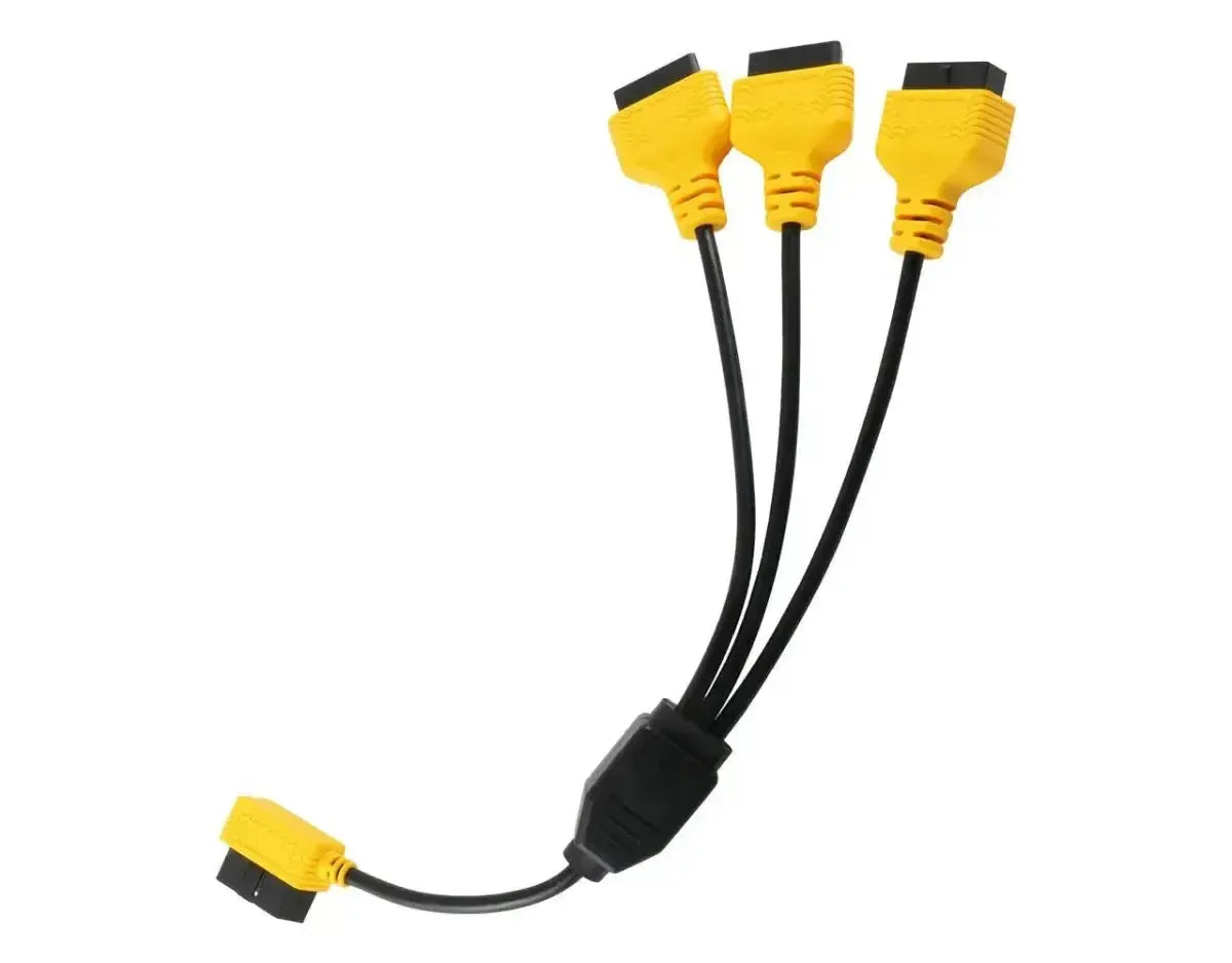 Autool 16 Pinów OBD2 Przedłużacz - Kabel rozdzielający 3-częściowy 50 cm