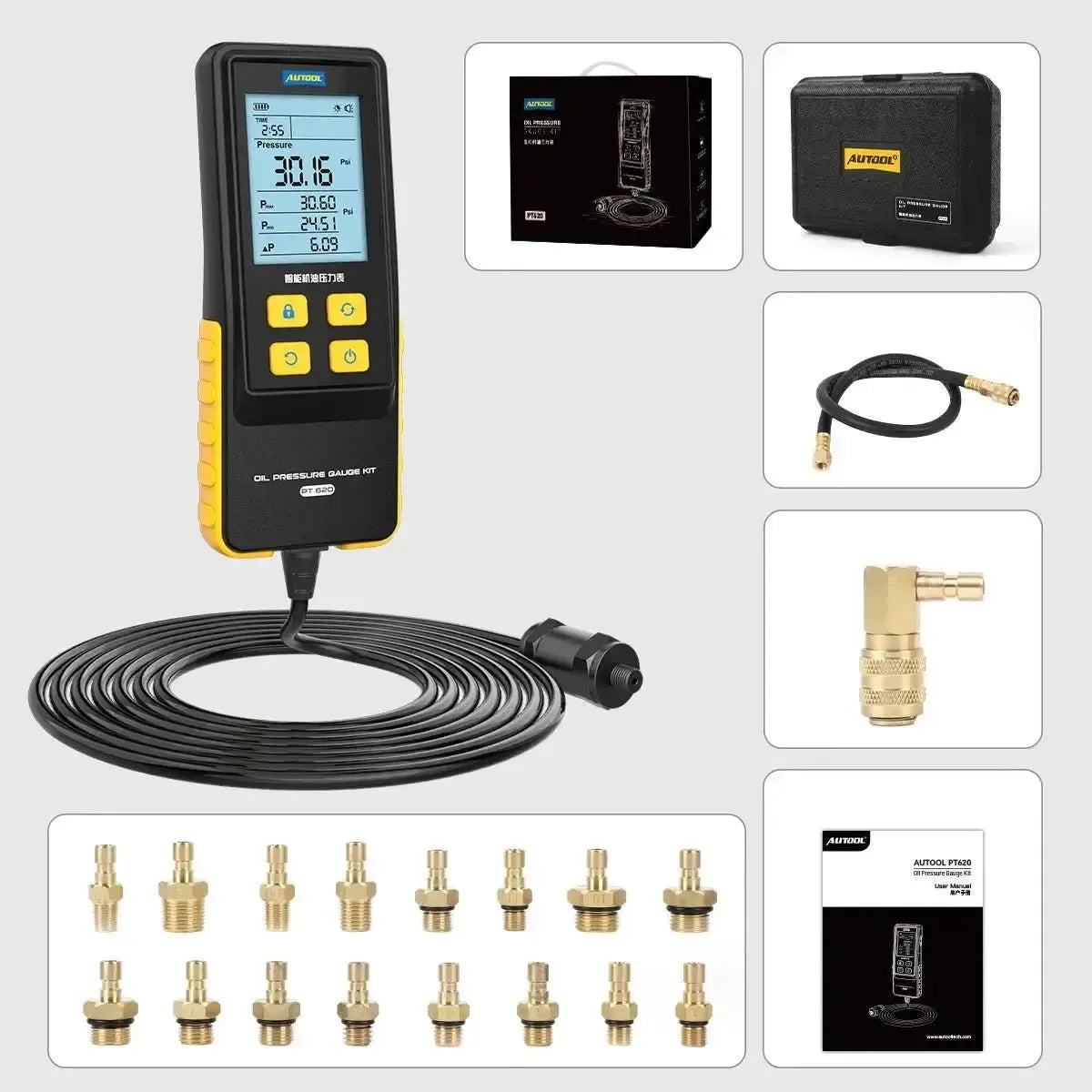 Autool PT620 tester ciśnienia oleju