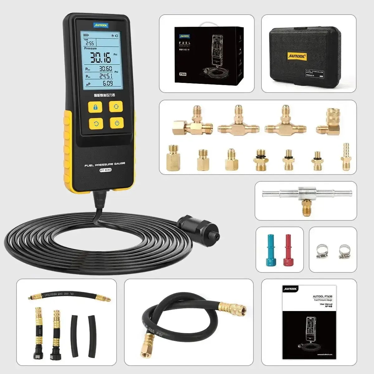 Autool PT630 Tester ciśnienia paliwa