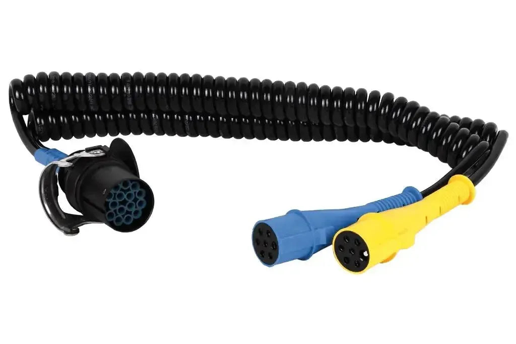 Cojali | Mercedes 15-pinowy - 7-pinowy Typ-S/N Spiraalkabel | Przyczepa