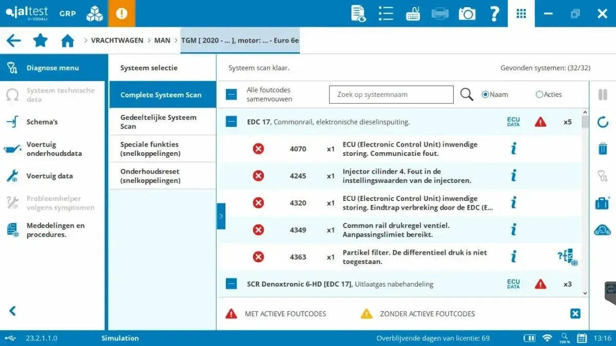 Jaltest CV (Pojazdy Komercyjne) Tester diagnostyczny