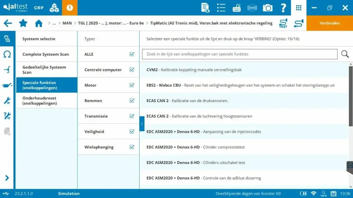 Jaltest CV (Pojazdy Komercyjne) Tester diagnostyczny