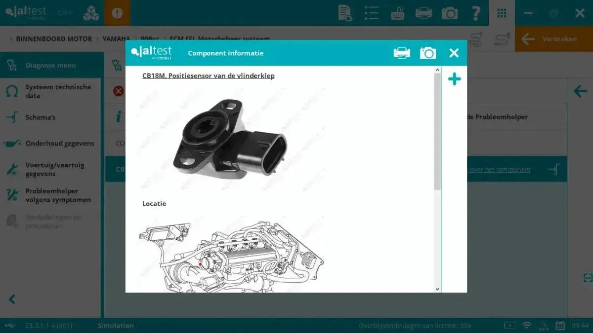 Jaltest Marine (Wnętrzokrętowy) Tester diagnostyczny