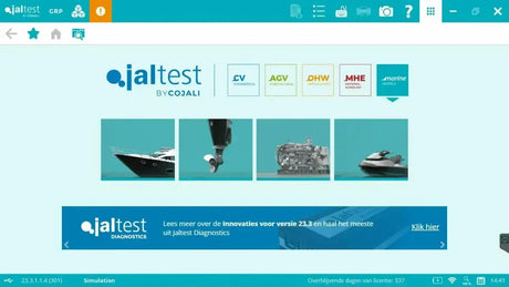 Jaltest Marine (Zewnętrzny silnik zaburtowy) Tester diagnostyczny
