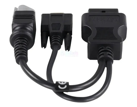 Jaltest (JDC518A) | SISU 3+9-pinowy OBD - 16-pinowy OBD2 Kabel adapter | Silnik spalinowy