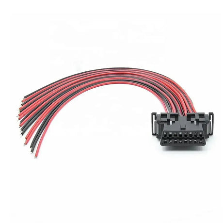 Kia/Hyundai 16-pinowa złącze OBD2 (gniazdo) z 16 otwartymi końcówkami kabli – 30 cm