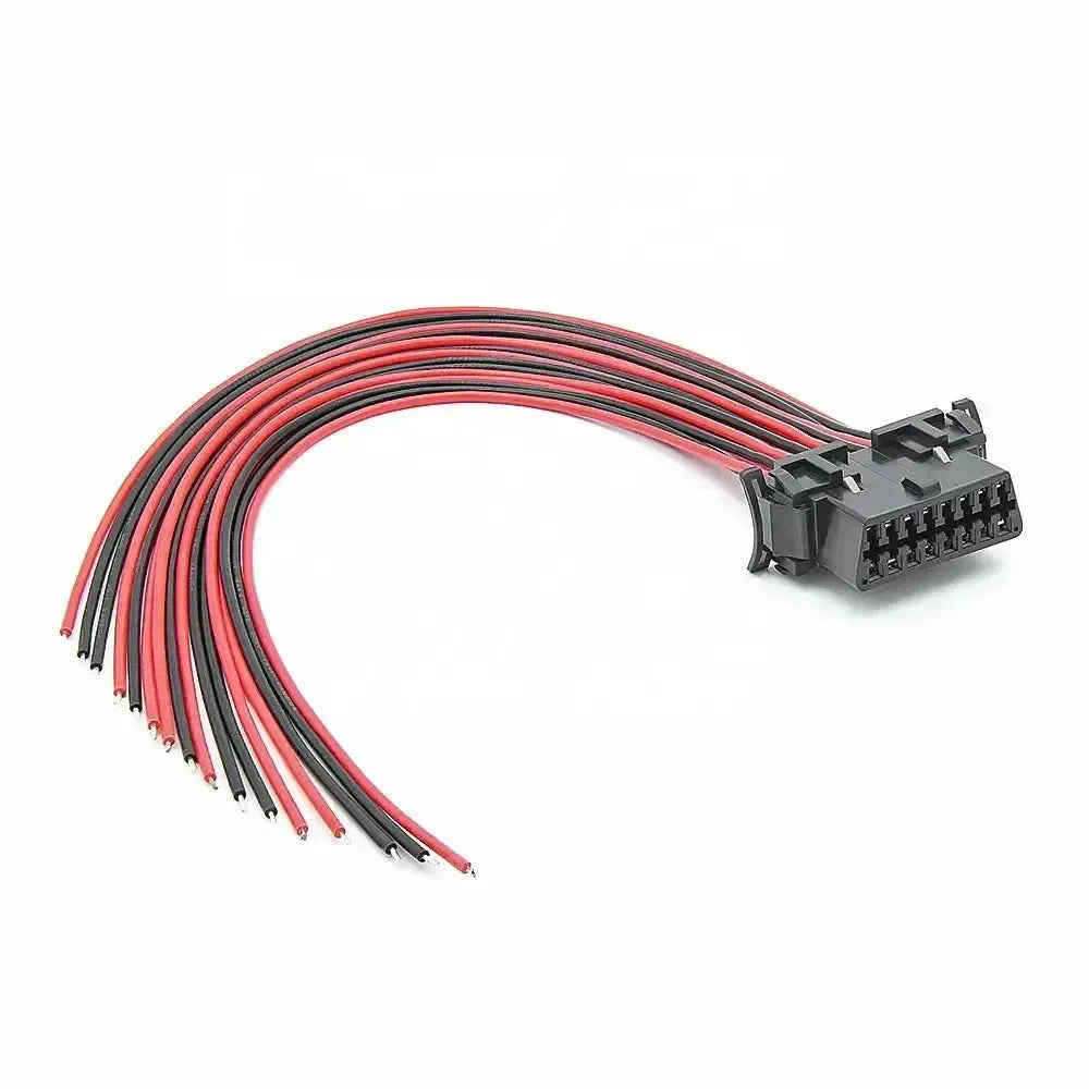 Kia/Hyundai 16-pinowa złącze OBD2 (gniazdo) z 16 otwartymi końcówkami kabli – 30 cm