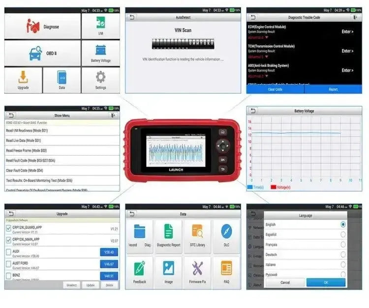 Launch Creader Professional CRP123X Plus Samochód Tester diagnostyczny