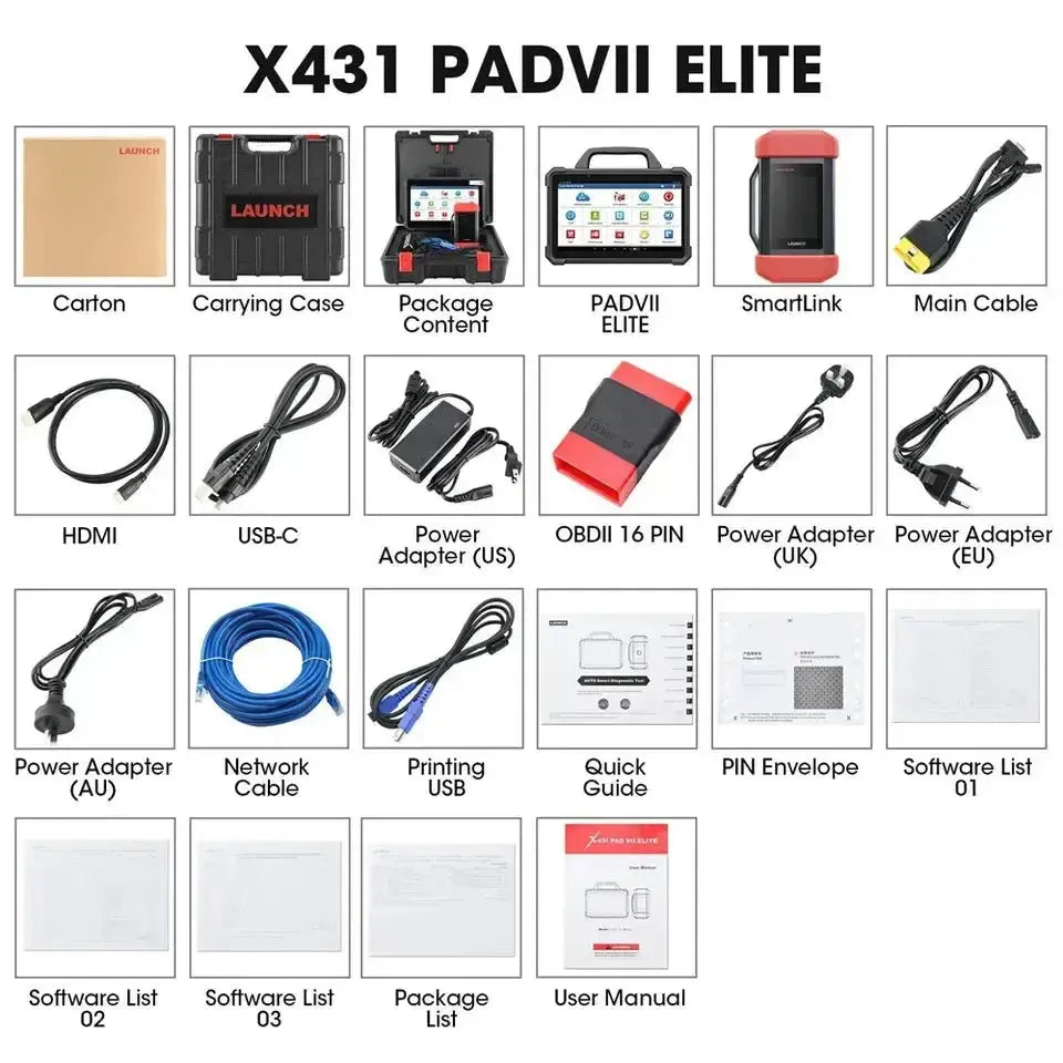Tester diagnostyczny Launch X-431 PAD VII Elite Samochód