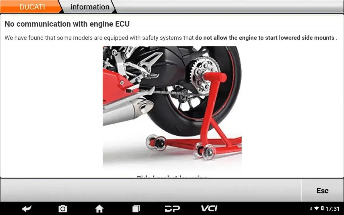 OBDSTAR IScan Ducati Motocykl Tester diagnostyczny