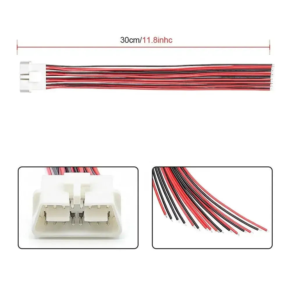 Uniwersalna 16-pinowa wtyczka OBD2 (męska) z 16 otwartymi końcówkami kabli – 30 cm