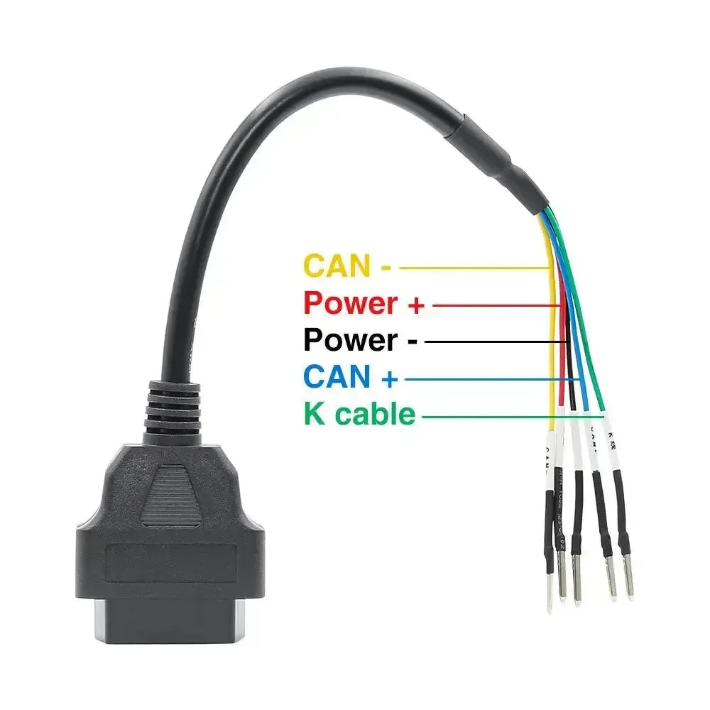 Uniwersalny kabel przejściowy 5-pin do 16-pin OBD2 – Motorower/Motocykl