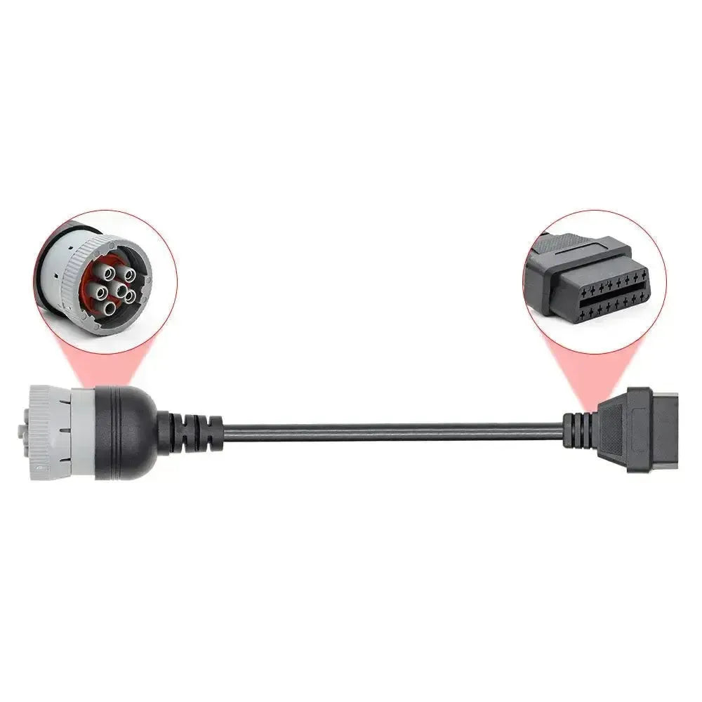 Uniwersalny 6-pinowy J1708 do 16-pinowego OBD2 Kabel adapter – Pojazd użytkowy i roboczy