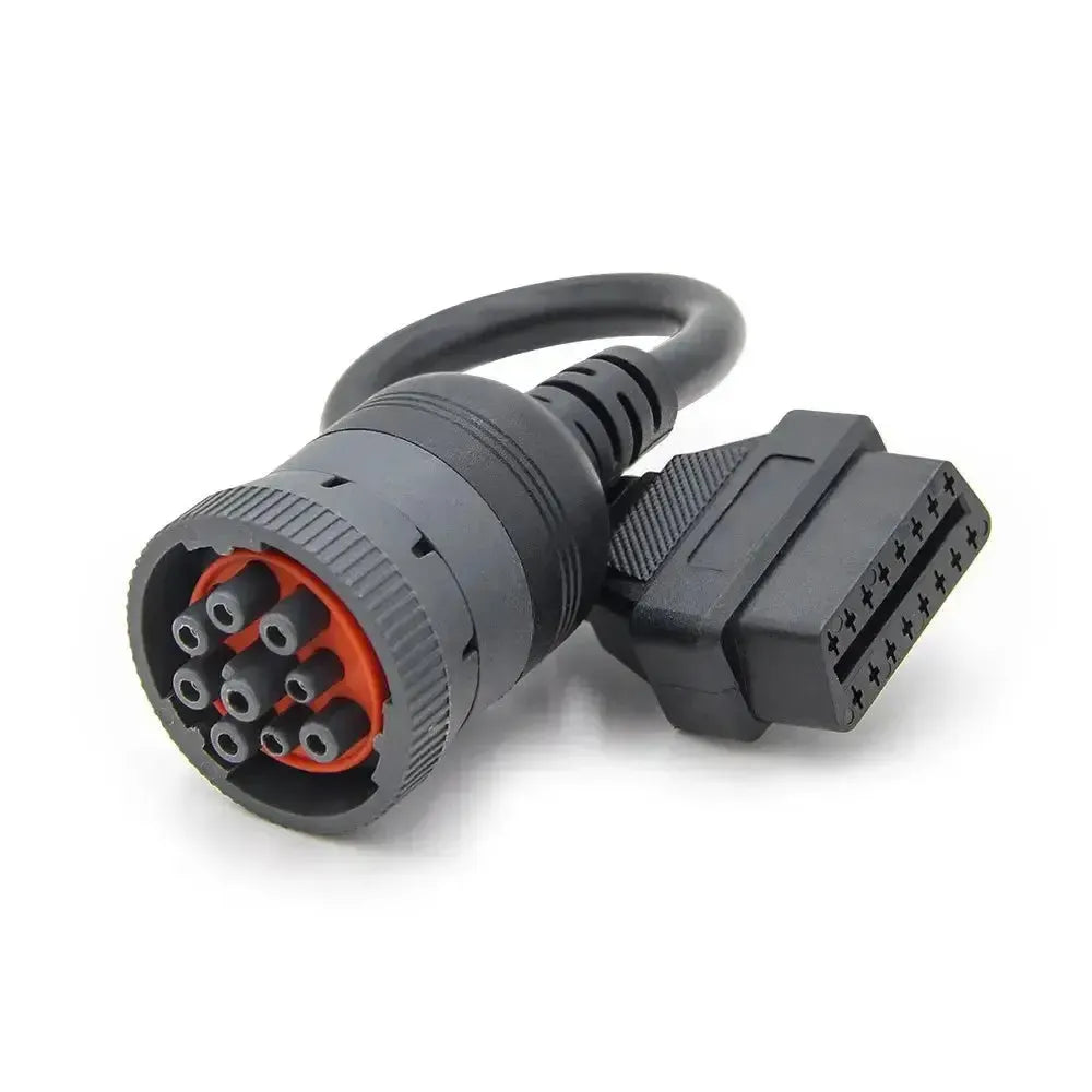 Uniwersalny 9-pinowy J1939 do 16-pinowego OBD2 Kabel adapter – Pojazd użytkowy i roboczy