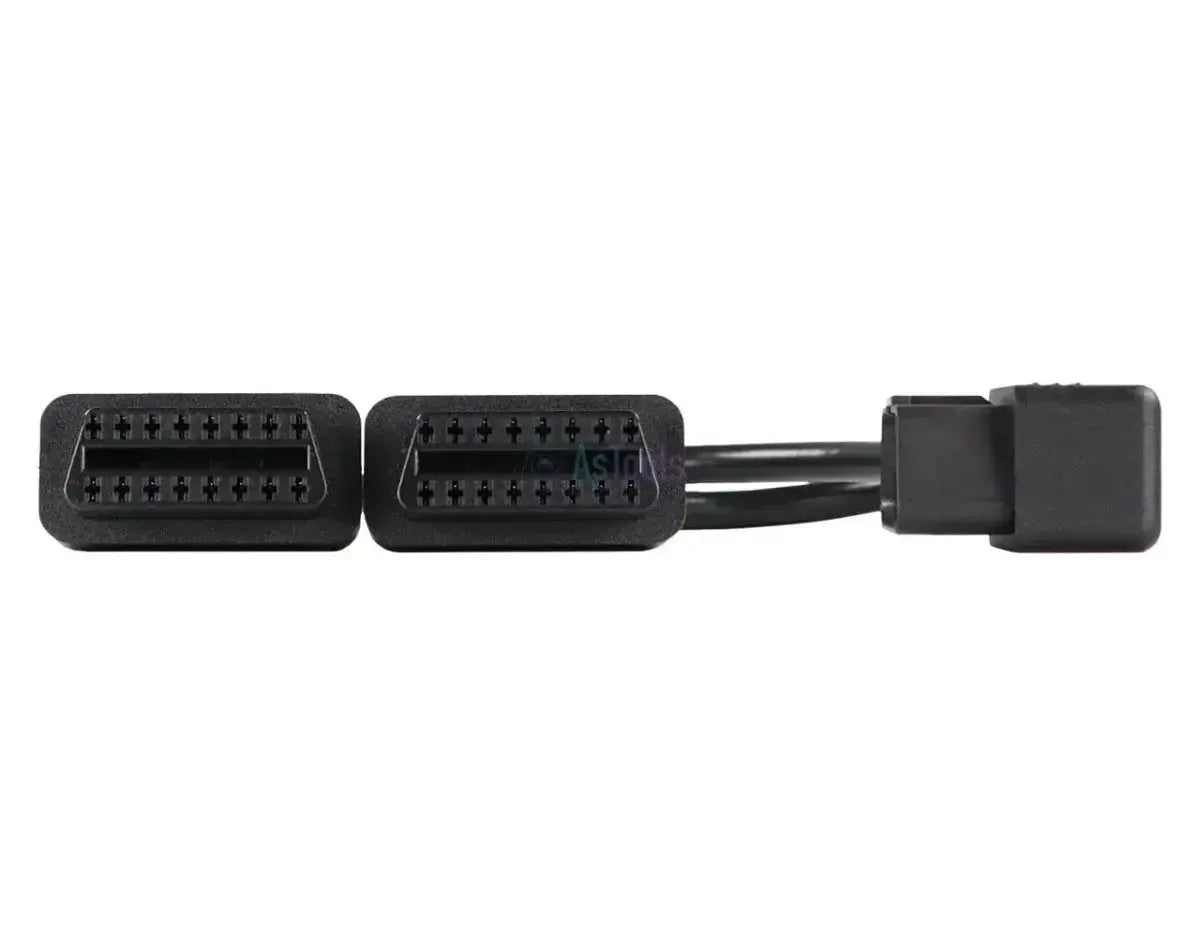 Uniwersalny płaski 16-pinowy przedłużacz i rozdzielacz OBD2 2-częściowy 30 cm